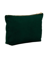 BagBase Velvet Accessory Bag - Dark Emerald