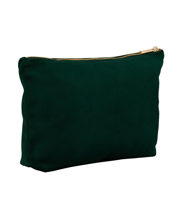BagBase Velvet Accessory Bag - Dark Emerald