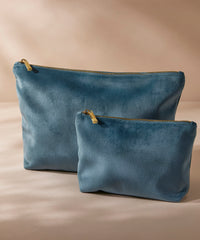 BagBase Velvet Accessory Bag - Blue Topaz