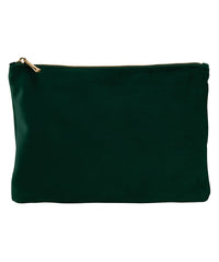 BagBase Velvet Accessory Pouch - Dark Emerald
