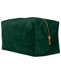 BagBase Velvet Toiletry/accessory Case - Dark Emerald