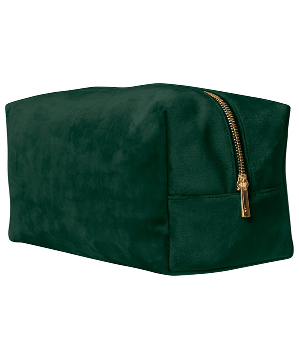 BagBase Velvet Toiletry/accessory Case - Dark Emerald