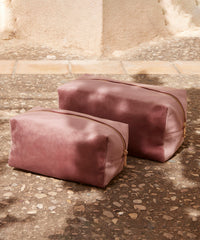 BagBase Velvet Toiletry/accessory Case - Blue Topaz
