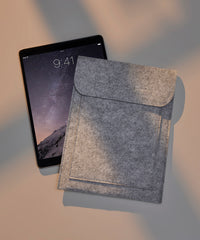 BagBase Felt IPad Slip - Charcoal Melange