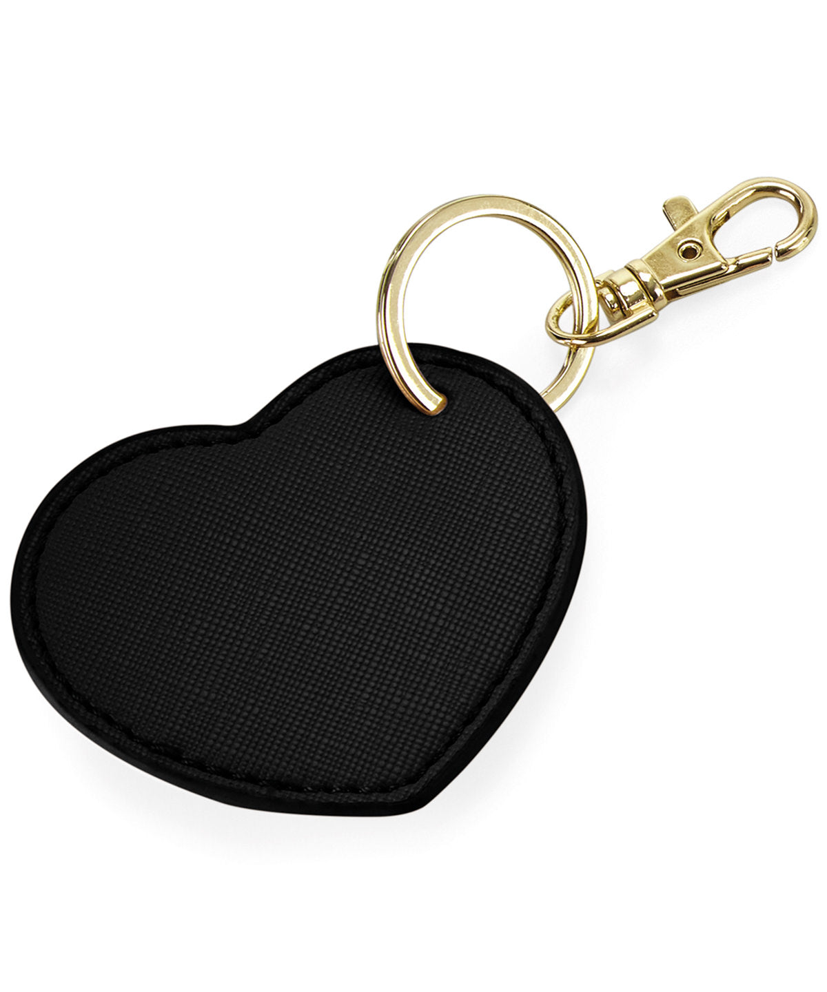 BagBase Boutique Heart Keyclip - Black