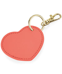 BagBase Boutique Heart Keyclip - Coral