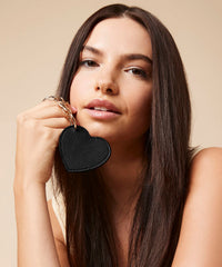 BagBase Boutique Heart Keyclip - Black