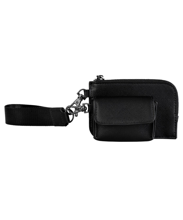 BagBase Boutique Pouch Wristlet - Black/Black