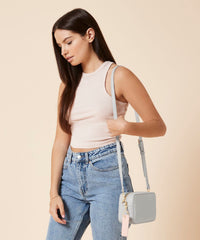 BagBase Boutique Structured Cross Body Bag - Black