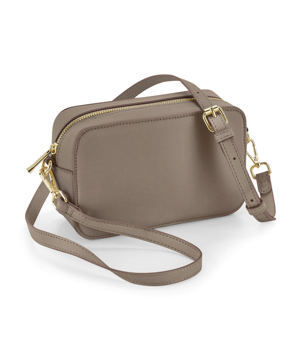 BagBase Boutique Structured Cross Body Bag - Taupe