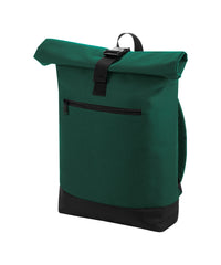 BagBase Roll-top Backpack - Bottle Green