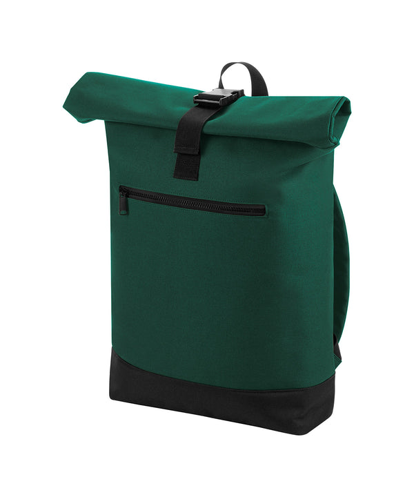 BagBase Roll-top Backpack - Bottle Green