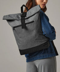 BagBase Roll-top Backpack - Black