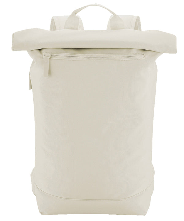 BagBase Simplicity Roll-top Backpack Lite - Beige