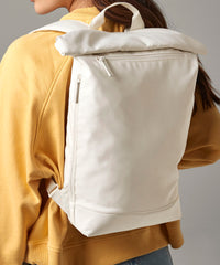 BagBase Simplicity Roll-top Backpack Lite - Beige