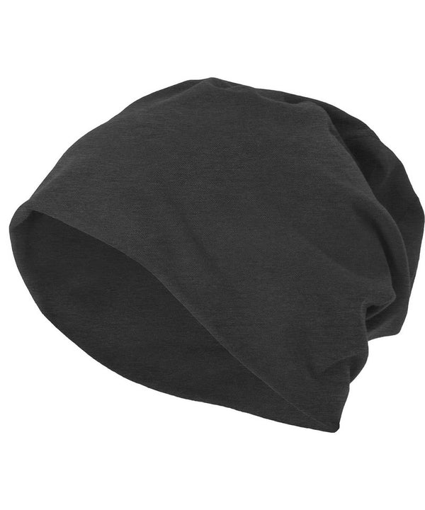 Build Your Brand Jersey Beanie - Charcoal