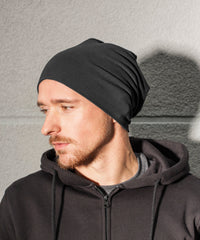 Build Your Brand Jersey Beanie - Black