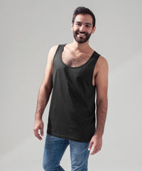 Build Your Brand Jersey Big Tank - Black