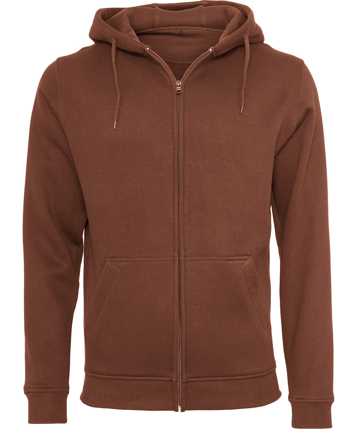 Build Your Brand Heavy Zip Hoodie - Bark