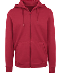 Build Your Brand Heavy Zip Hoodie - Burgundy
