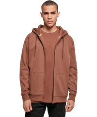 Build Your Brand Heavy Zip Hoodie - Bark