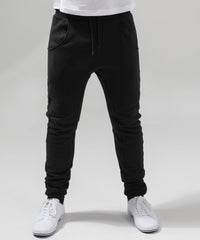 Build Your Brand Heavy Deep-crotch Sweatpants - Black