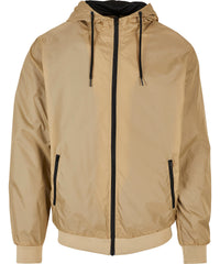 Build Your Brand Wind Runner - Union Beige/Black