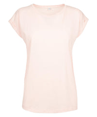 Build Your Brand Women's Extended Shoulder Tee - Pink*†