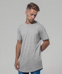 Build Your Brand Shaped Long Tee - Black*