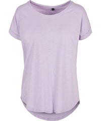 Build Your Brand Women's Long Slub Tee - Lilac