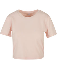 Build Your Brand Women's Cropped Tee - Pink