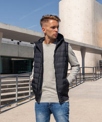 Build Your Brand Bubble Vest - Black/Black