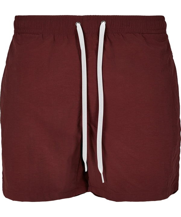Build Your Brand Swim Shorts - Cherry