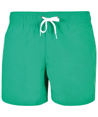 Build Your Brand Swim Shorts - Forest Green