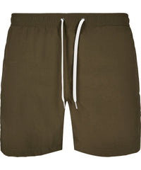 Build Your Brand Swim Shorts - Olive