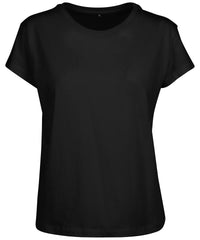 Build Your Brand Women's Box Tee - Black