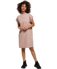 Build Your Brand Women's Turtle Extended Shoulder Dress - Black*