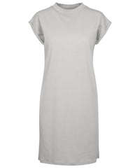 Build Your Brand Women's Turtle Extended Shoulder Dress - Light Asphalt*