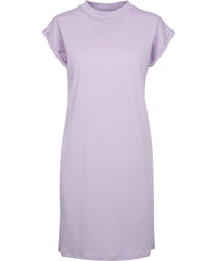Build Your Brand Women's Turtle Extended Shoulder Dress - Lilac