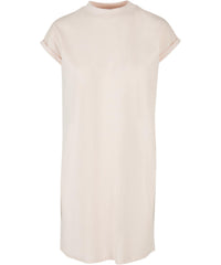 Build Your Brand Women's Turtle Extended Shoulder Dress - Pink*