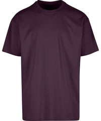 Build Your Brand Heavy Oversized Tee - Plum Purple*