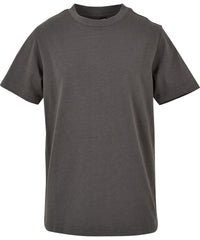 Build Your Brand Kids Basic Tee - Dark Shadow