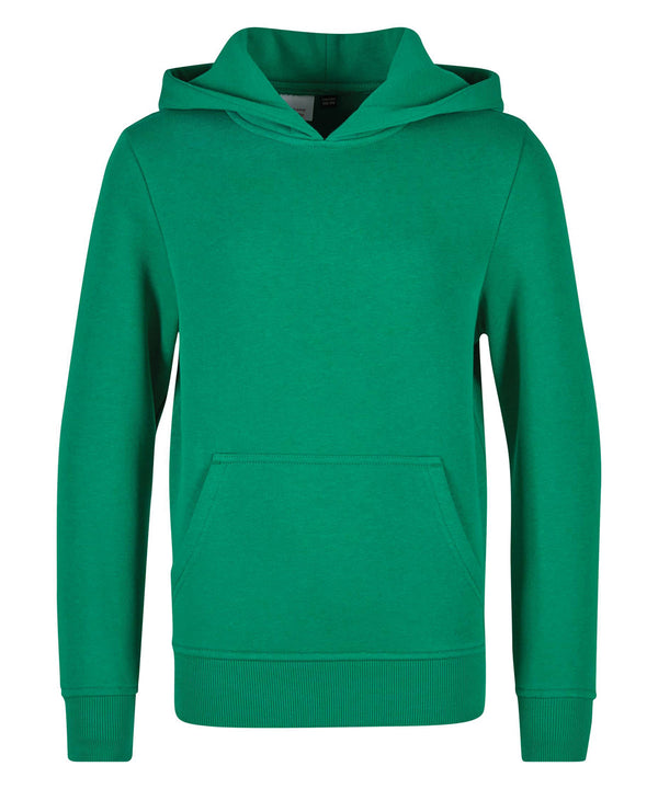 Build Your Brand Kids Basic Hoodie - C. Green