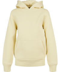 Build Your Brand Kids Basic Hoodie - Soft Yellow