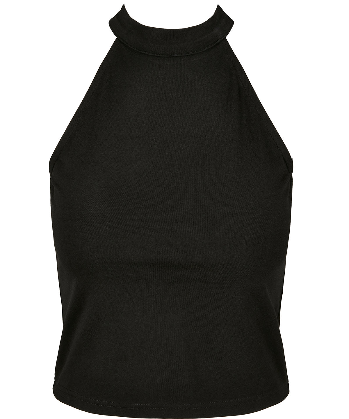 Build Your Brand Women’s Turtleneck Short Top - Black