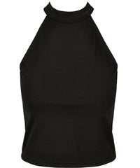 Build Your Brand Women’s Turtleneck Short Top - Black