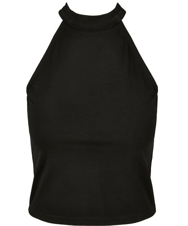 Build Your Brand Women’s Turtleneck Short Top - Black