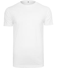 Build Your Brand Organic T-shirt Round Neck - White