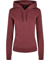 Build Your Brand Women's Organic Hoodie - Cherry