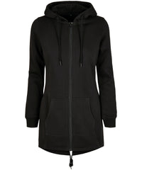 Build Your Brand Women's Sweat Parka - Black